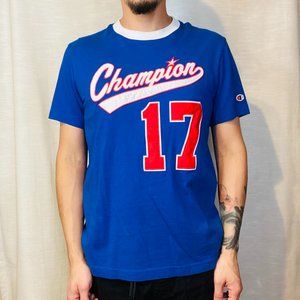 Blue Champion jersey tee mens